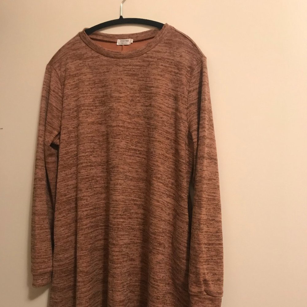 Knitted Basic Lightweight Swing Tunic Dress